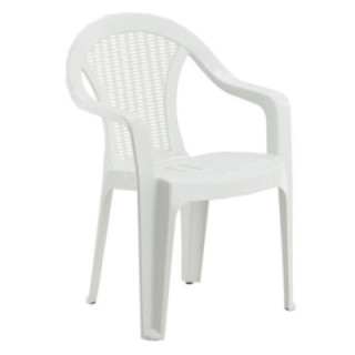 Krzesło ogrodowe białe 56x42x78cm 3747